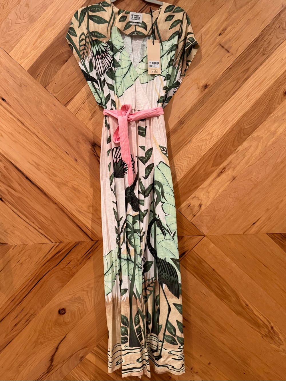 NWT Scotch & Soda tropical print maxi dress - size L